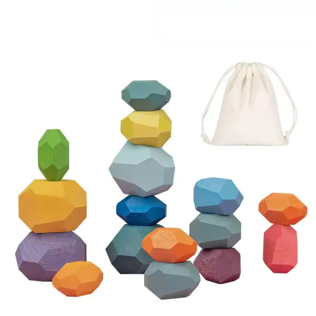 Montessori Wooden Balancing Blocks For Children