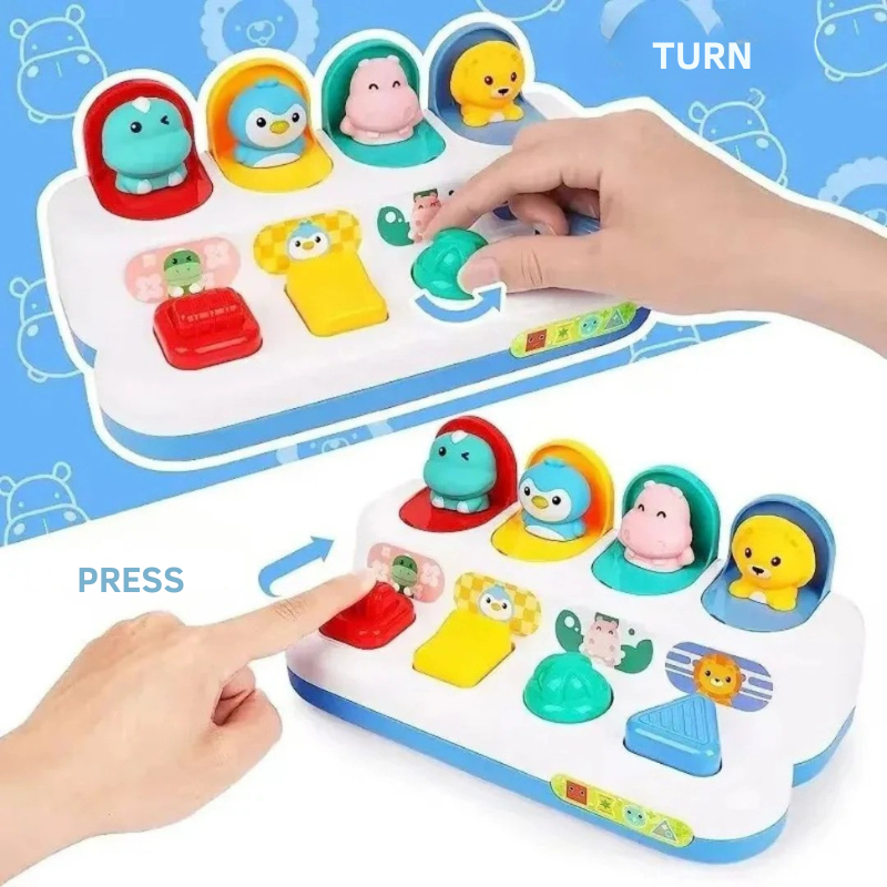 Interactive learning toy for curious toddlers