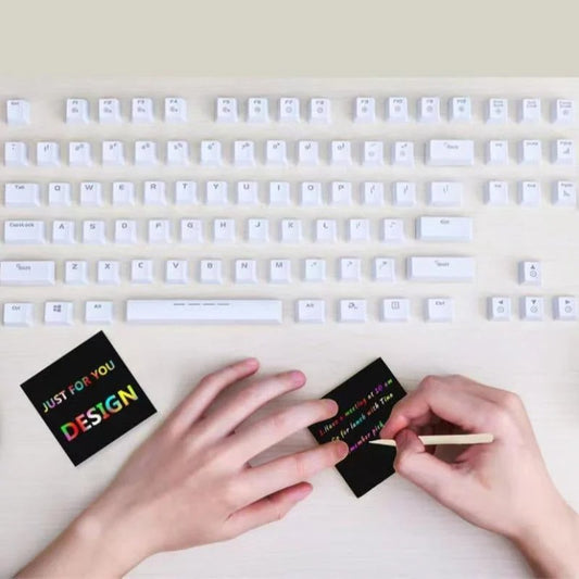 DIY Rainbow Magic Scratch Paper Art Set