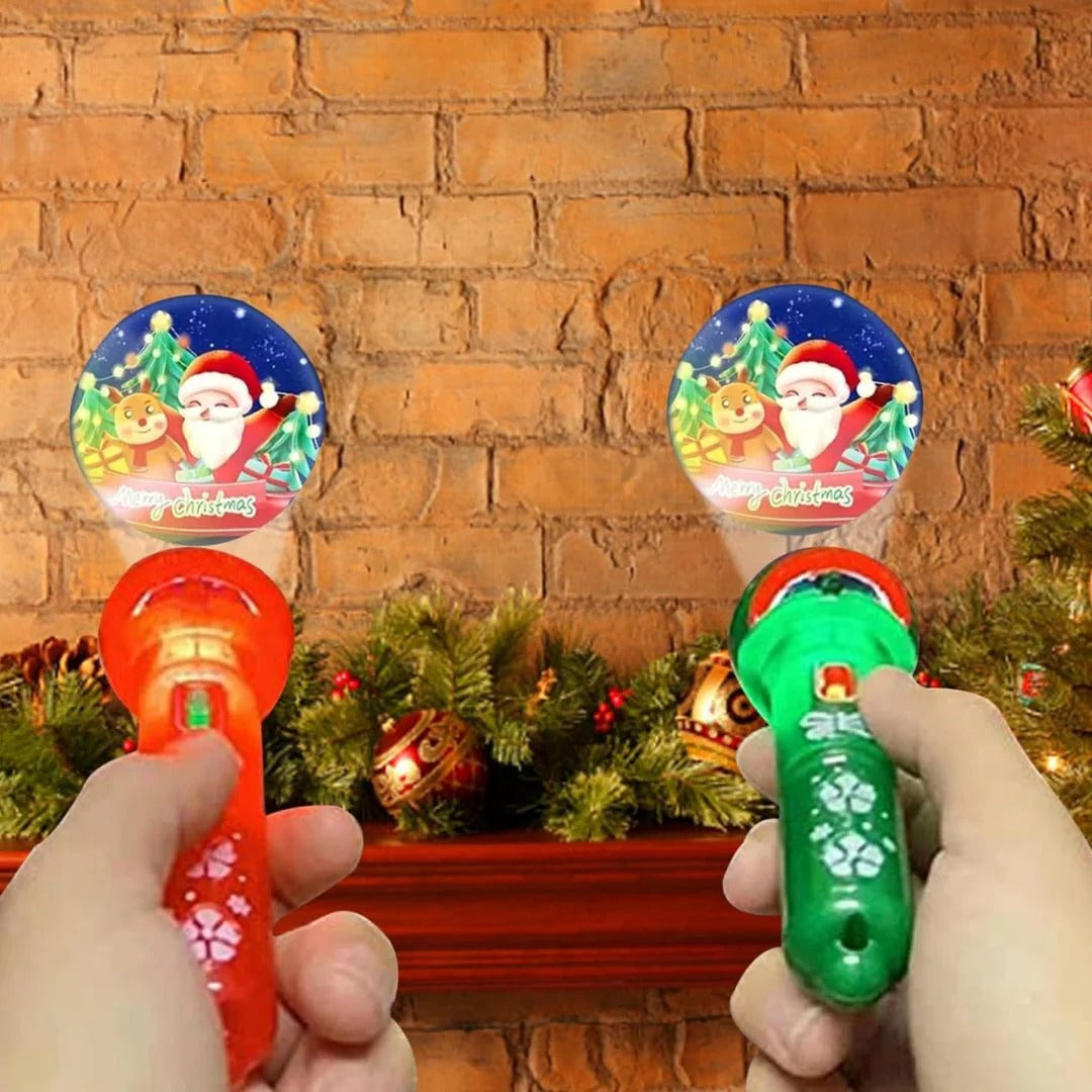 XmasLight – Projection flashlight with 24 Christmas motifs