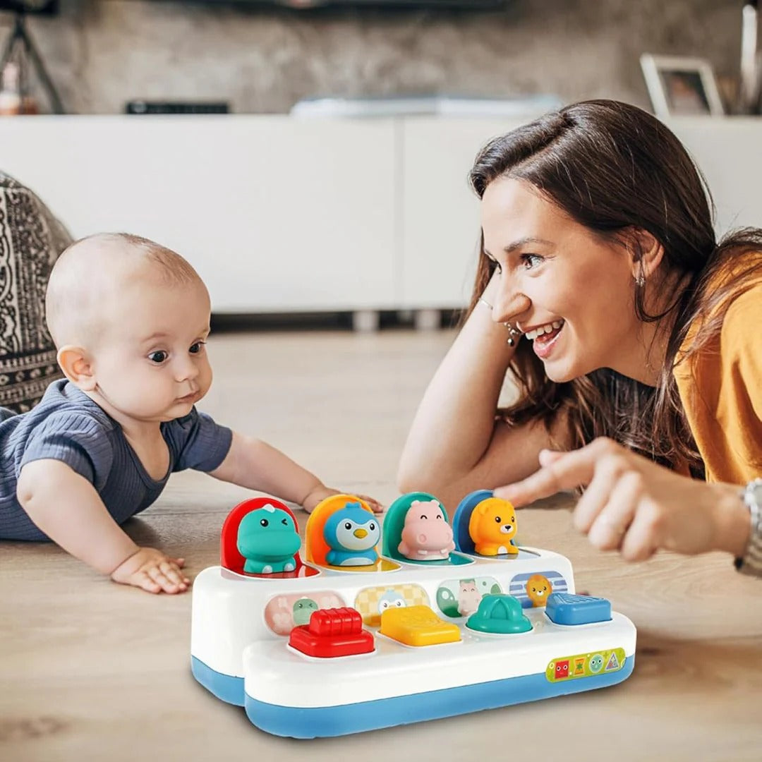 Interactive learning toy for curious toddlers