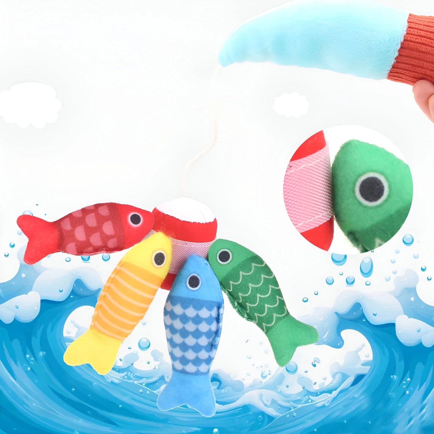 PlushPond - Montessori Play Pond With Plush Fish