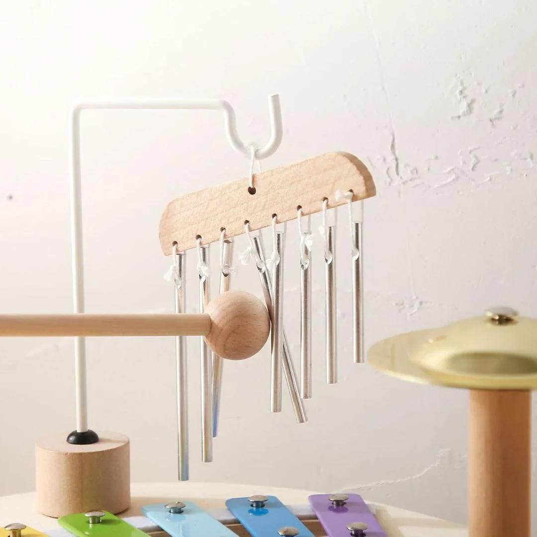 Montessori Wooden Drum Set