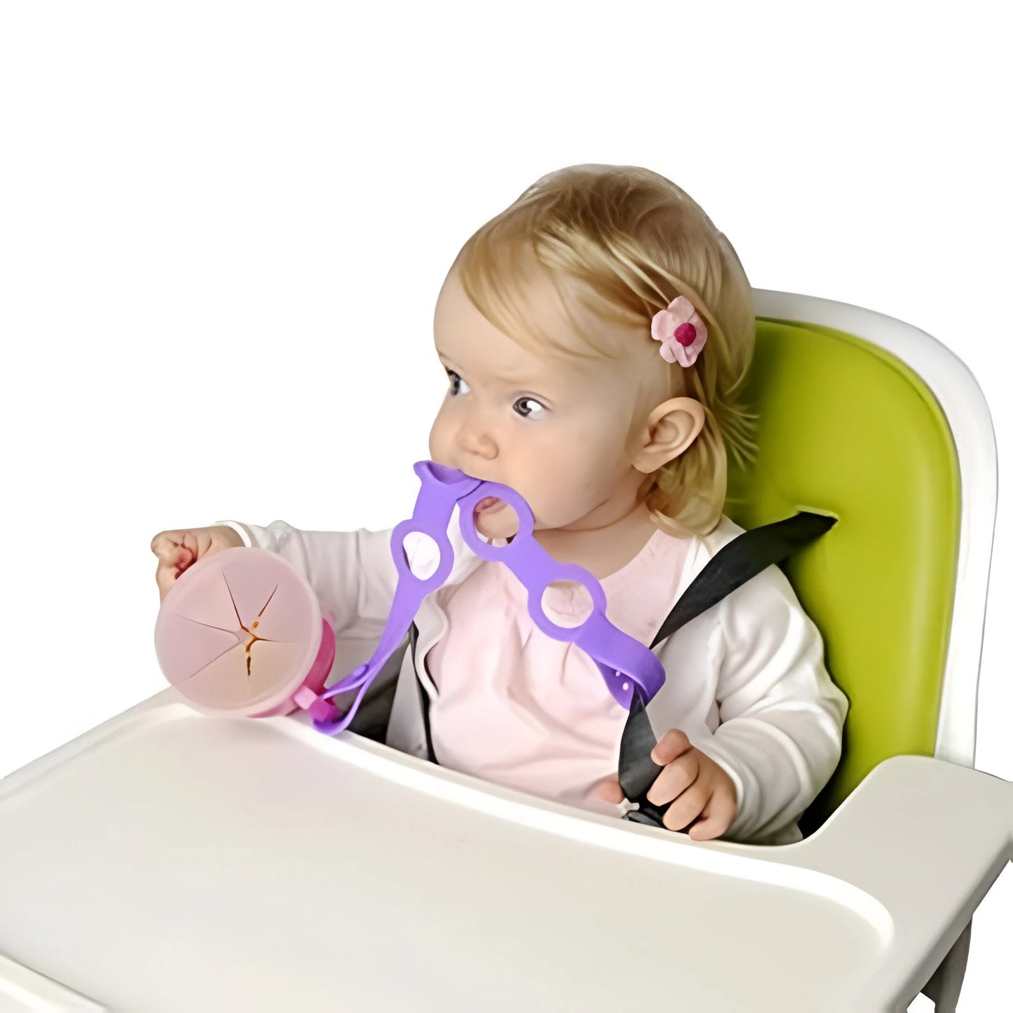 Silicone Strap For Pacifiers, Teething Rings & Bottles