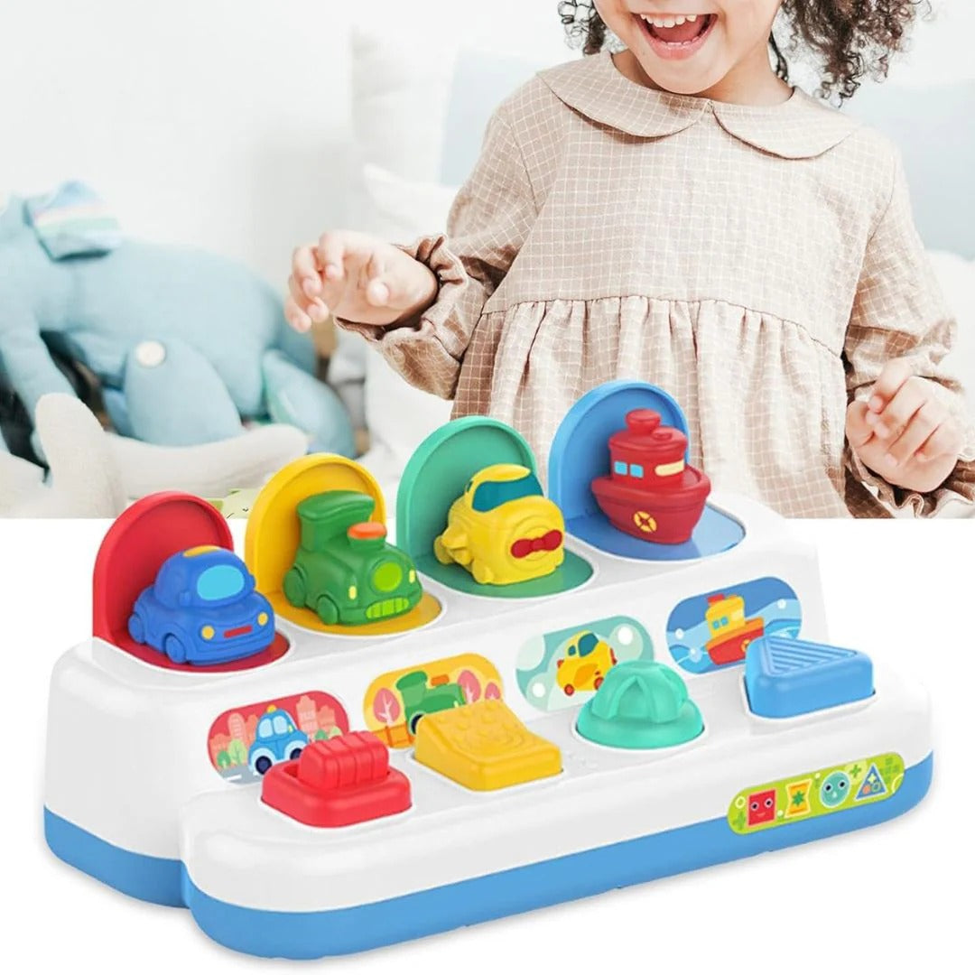 Interactive learning toy for curious toddlers