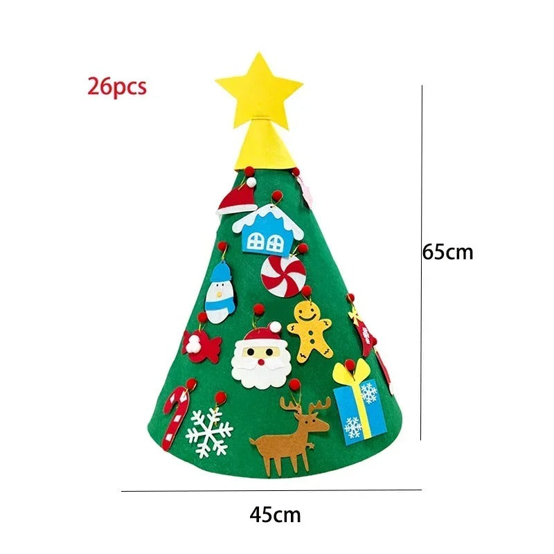 Kids 3D Felt Christmas Tree