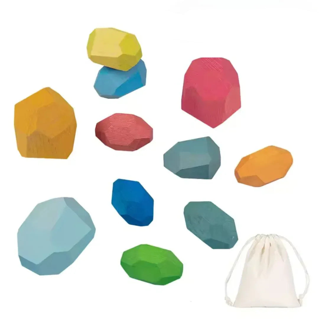 Montessori Wooden Balancing Blocks For Children