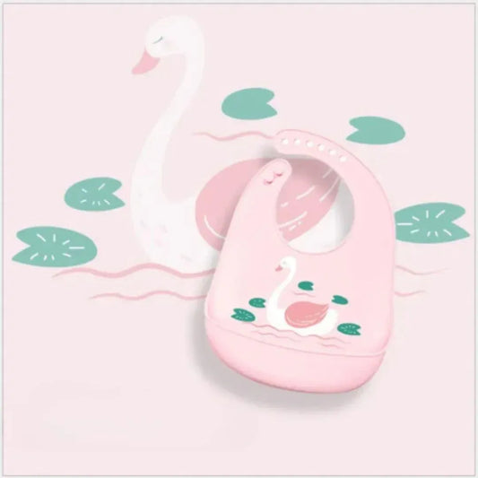 Silicone Bib Eith Catch Tray