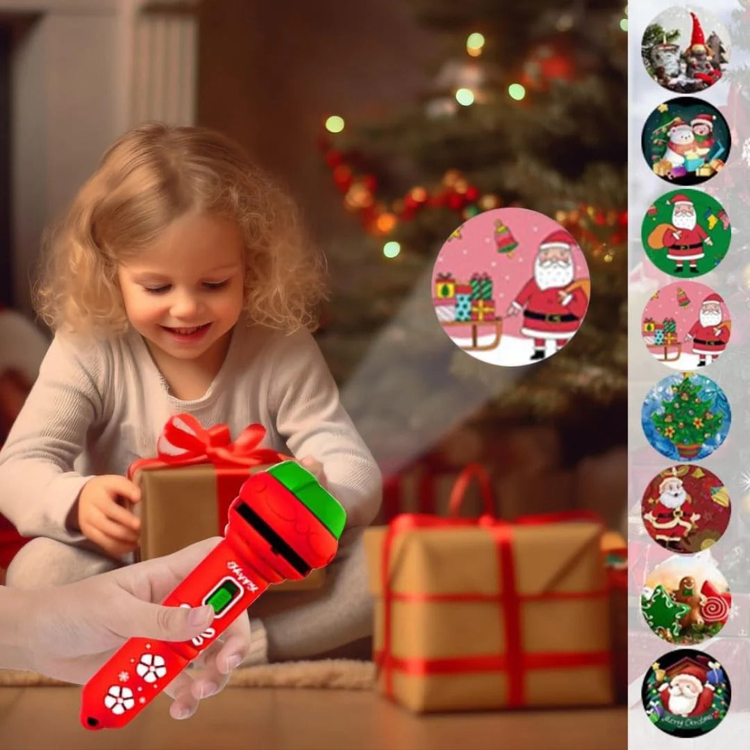 XmasLight – Projection flashlight with 24 Christmas motifs