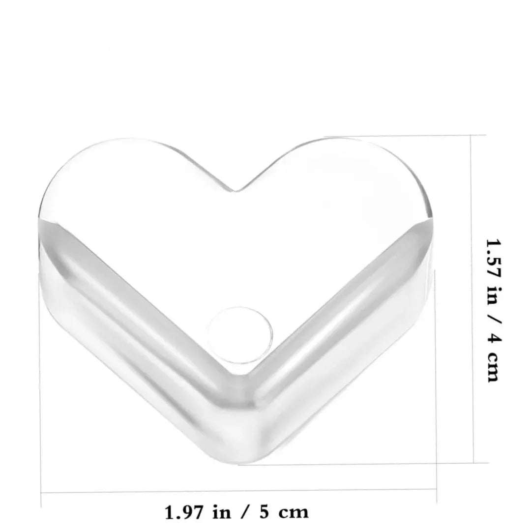 Transparent Heart-Shaped Corner Protector