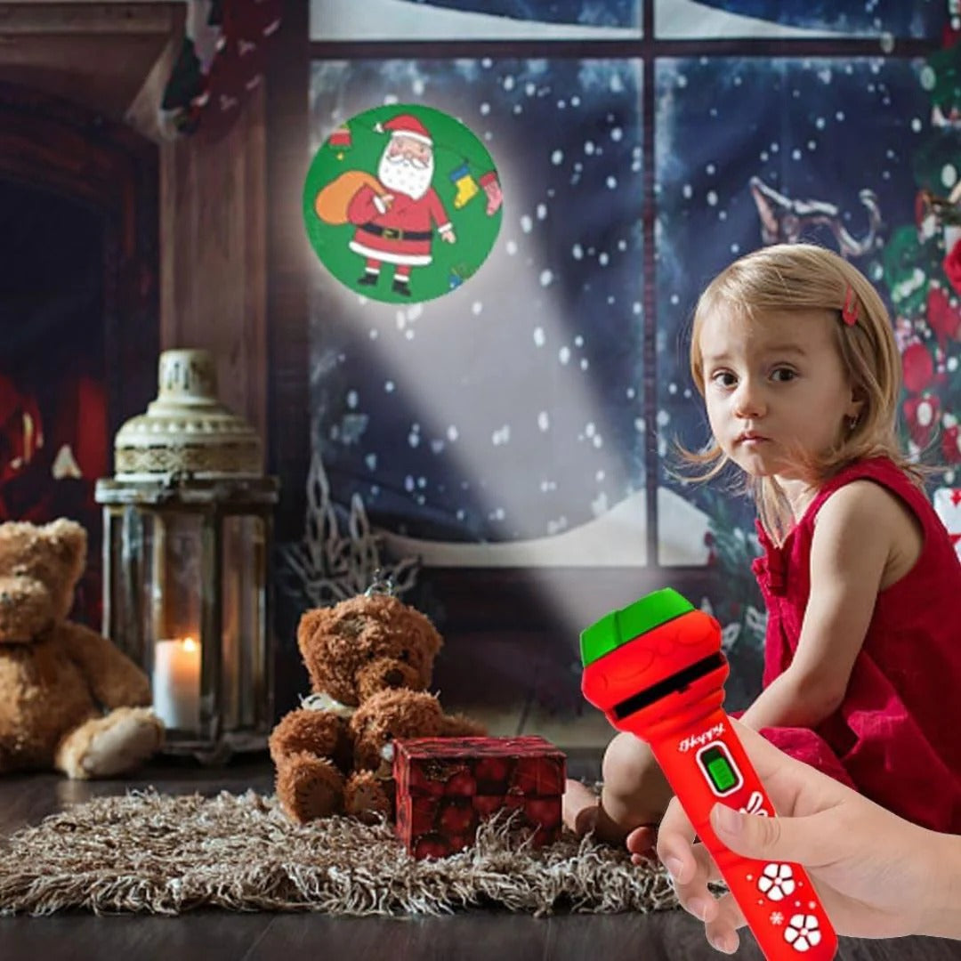 XmasLight – Projection flashlight with 24 Christmas motifs
