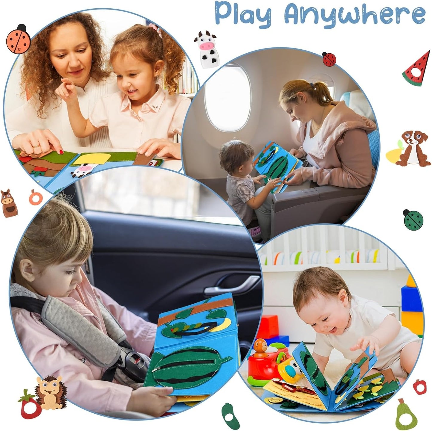 Busy Farm Cloth Book