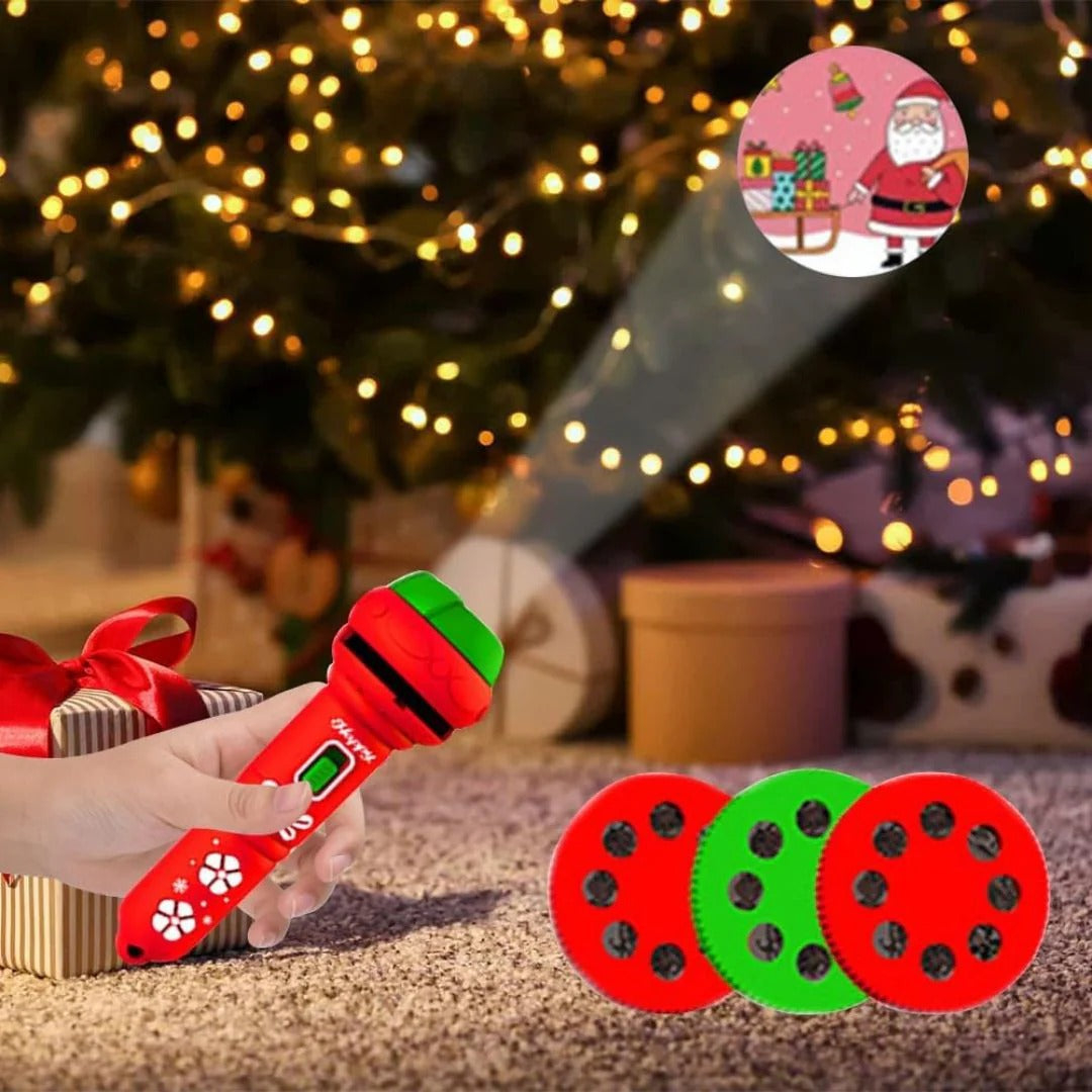 XmasLight – Projection flashlight with 24 Christmas motifs