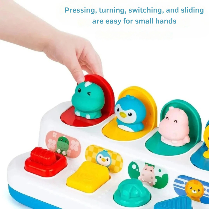 Interactive learning toy for curious toddlers