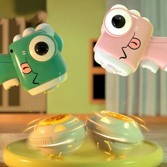 2-in-1 Dino Twister & Frisbee Shooter