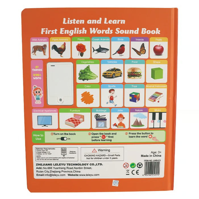 My 1st English Learn Book (With Sound)