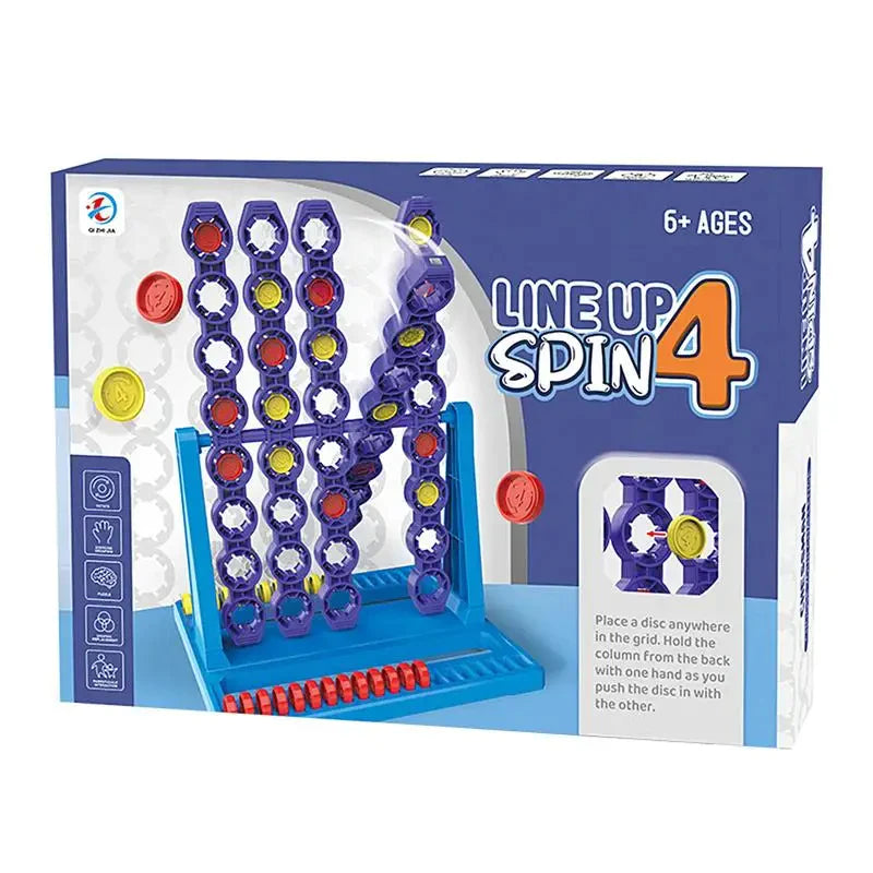 Line Up 4 Spin - Educational Brain Game