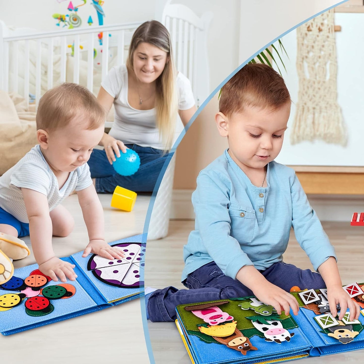 Busy Farm Cloth Book