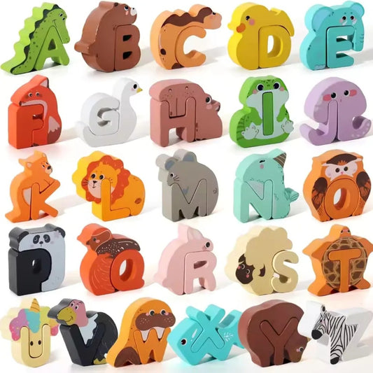 Wooden Animal ABC Learning Toy