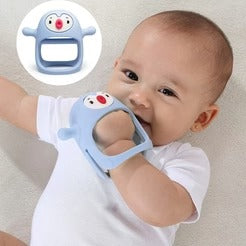 Cute Silicone Teething Ring in Penguin Shape