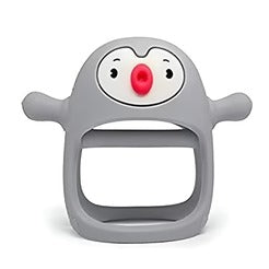 Cute Silicone Teething Ring in Penguin Shape