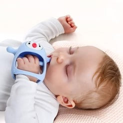 Cute Silicone Teething Ring in Penguin Shape