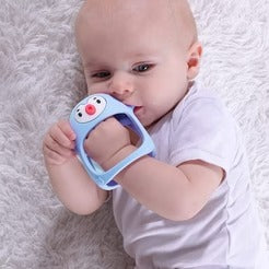 Cute Silicone Teething Ring in Penguin Shape