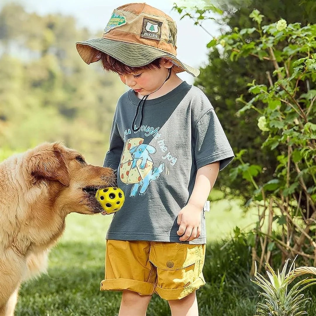 Anti-stress ball for squeezing and bouncing