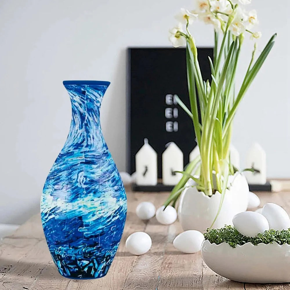 3D Puzzle Vase For Real Flowers