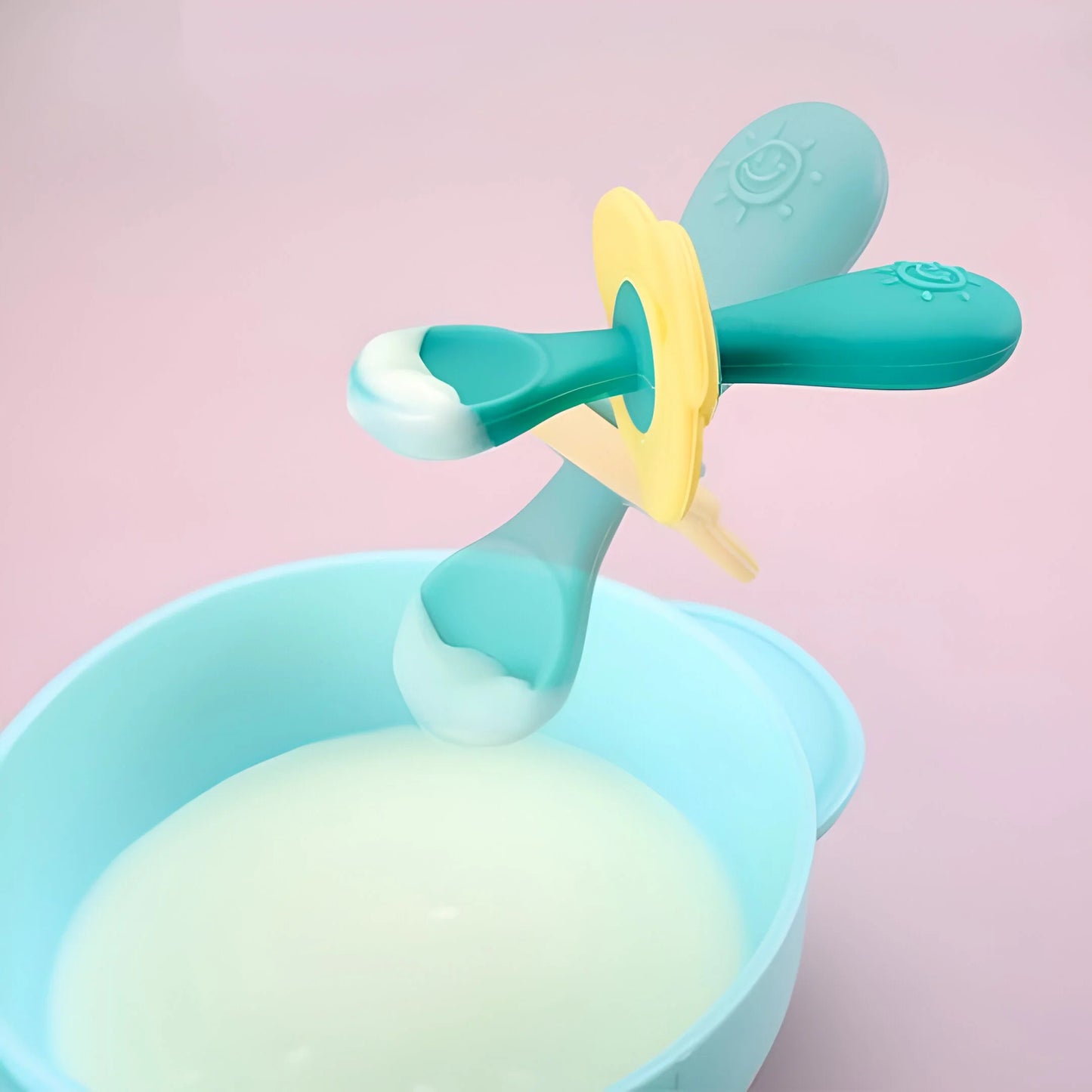 Baby silicone cutlery set