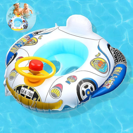 Baby Swim Ring With Steering Wheel