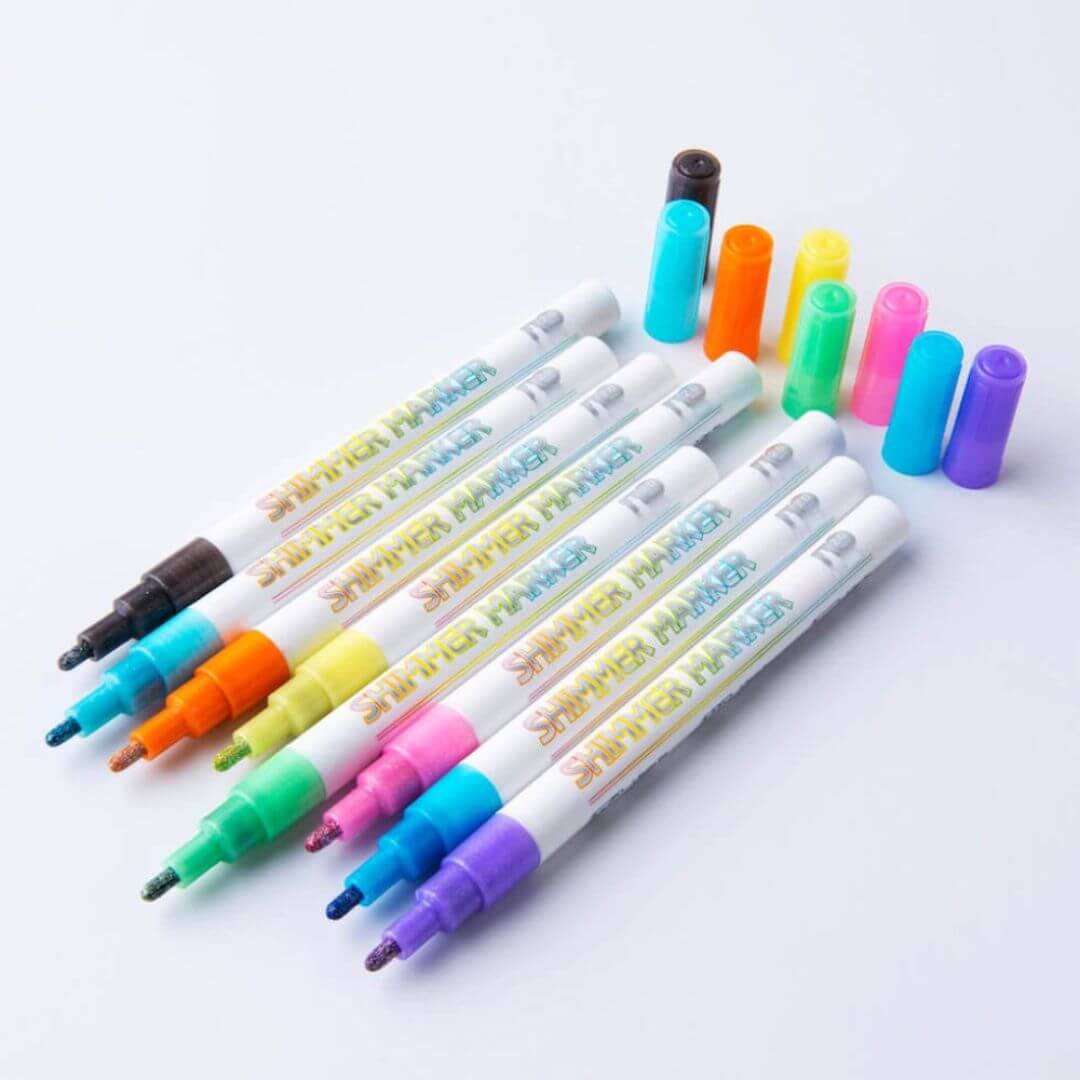 Shiny Marker - 8 Pack Glow Pens
